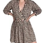 Diane Von Furstenberg  Silk Abel Leopard Print Wrap Dress Size 8 M Medium Photo 0
