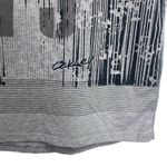 Oakley Women's Striped Cap Sleeve T-shirt Gray Size M Summer Rugged Streetwear Photo 4