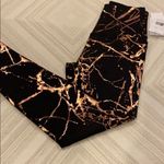 Beyond Yoga  Rose Gold Splatter on Black Full Length Leggings Size XS Photo 0
