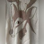 Vintage Ann Margret Tan Reindeer Holiday Lightweight Short Sleeve Sweater M Brown Size M Photo 1