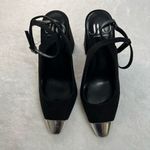 Jennifer Lopez JLO Black Lonie Pumps Toe Cover Heels 7 Women Photo 2