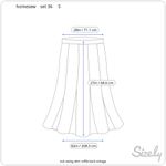 suit swing skirt ruffle back vintage teal black fish print Blue Photo 4