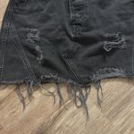 Free People -We The Free Denim A-Line Distressed Skirt in Black Sz: 25 (0 or xs) Photo 5