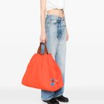 MAISON KITSUNE Orange Surf Drawstring Top Tote Bag Photo 2