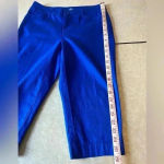 st. john's bay St John’s Bay Capris Pants Blue with some stretch 98% Cotton 2% Spandex Size 4P‎ Photo 6