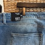 Kut From The Kloth NWT Kut High Rise Bermuda Raw Hem Denim Jean Shorts, 20W Photo 4