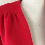 Vintage 70s Lady Graff Red Felt Blazer Jacket Appliqué Black Design L Size L Photo 5