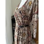 Charter Club  Career Dress Multi Equestrian Print Size S Faux  Wrap Leath… Photo 4