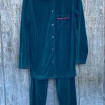 Victoria's Secret Vintage 90s Dark Green Pajama Set Luxurious Sleepwear Size XS Photo 0