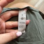 Lululemon Wundermost Ultra-Soft Nulu Square-Neck Bodysuit in Army Green Size XS Photo 7