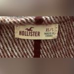 Hollister  Plaid Blanket Shawl/Poncho/Wrap with Fringe Photo 5
