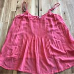 Old Navy Coral Pink Pintuck Flow Tank Top Size M Photo 0