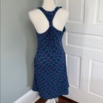The North Face  Blue Geometric Racer Back Active Dress Built in Bra Medium Photo 4