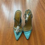 EGO blue metallic heels Photo 3