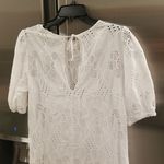 💕Samsøe Samsøe💕 Juni Eyelet Lace Shift Dress ~ Bright White Medium Photo 13