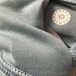 Lululemon Invigorate Sports Bra Womens 10 Blue Haze Racerback Mesh Athleisure Photo 4