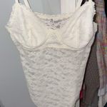 Aerie  White Floral Bodysuit Photo 0