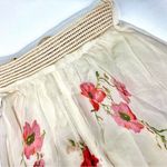 Zimmermann Lightburst Floral Cotton Silk Maxi Skirt Cream Red Flora US 4 NEW Photo 12