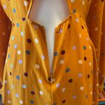 Lush Clothing Lush Yellow Dots Printed Long Sleeve Dress L NWT Photo 6