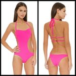 đź’•L'AGENT by AGENT PROVOCATEURđź’• Agata Swimsuit ~ Pink XS NWT Black Photo 4