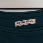 Free People  We The Free Blossom Tee Blouse Top Puff Sleeve Cotton Teal Medium Photo 5