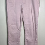 Jones New York Madison Skinny Ankle Jeans Women's 12 Pink Denim Stretch Low-Rise Photo 0