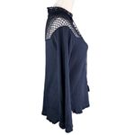 Free People  Navy Blue On The Island Top Small Photo 4