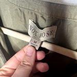 Knox Rose  Olive Green Chambray Ruffle Layered Dress Med Photo 1