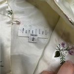 Vintage Parallel Dresses Floral Sleeveless Dress size 2 White Photo 2