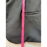 Skies Are Blue  Black Knit Open Front Blazer Jacket Cuffed Sleeves Women's Large Photo 8