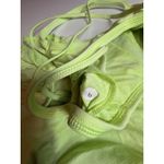 Lululemon  Size 6 Neon yellow green Athletic Tank Top Built-In Bra Activewear‎ Photo 5