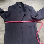 Eileen Fisher Navy Open Front Jacket Long Sleeves Fall Winter Size M Flawed Photo 6