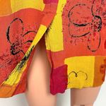 Styleworks Newport Multicolor Neon Boho Patchwork Floral Pockets Midi Skirt Sz 6 Photo 4