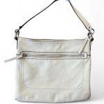 Coach  White Perri soft pebble leather shoulder bag Photo 0