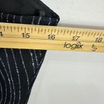 Onyx Nite 12P Black Metallic Stripe Cami Top Y2K Vintage Evening Party Glam USA Photo 4