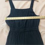 Free People Self Worthy Jumpsuit Black Crinkled Tiered Wide Leg Sleeveless M Photo 10