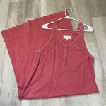 The Great Dress slim henley tank midi womens Red (medium) minimalist casual Photo 0