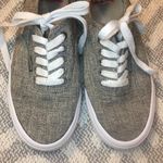 Levi's LEVI’S Women’s Gray Canvas Lace Up Sneakers, 8 Photo 3