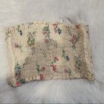 Furst of a Kind First of a Kind Yellow Floral Ruched Tub Top OS Photo 2