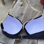 SheIn  Black with Gold Padded Swim Top Size L Photo 5