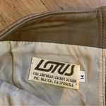 Vintage Lotus Soft Brown Leather Skirt Womens Size 8 80s Glam 90s Photo 2