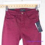 New! Jen 7, 7 for all mankind dark burgundy skinny legging ankle jeans, size 0 Red Photo 2