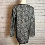 Preston & York  Women's M Black White Lace Open Front Jacket Chiccore Classic Photo 2