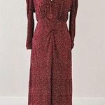 MNG long sleeve Polk dot maxi dress size 8 Photo 0