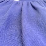 Burberry Brit Woven Short Skirt Womens 6 Blue Pockets Gold Zipper Quiet Luxury Photo 6