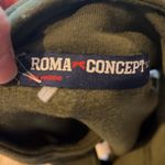 Roma Concept Vintage Retro Look Knit Jacket olive Green Comfy Roomy Small Medium Photo 6