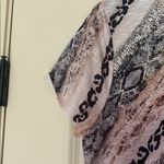 French Blue Graphic Black and Brown Relaxed Short Sleeve Top Size XL Photo 3