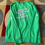 Tower 28 Beauty Serving California since 2019 Crewneck Sweatshirt Green Medium Photo 0
