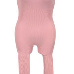 Pretty Little Thing Ribbed Sleeveless Bodysuit Full Length Jumpsuit Pink XL Photo 0