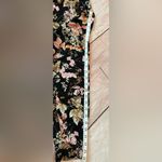 J Jill Size XL Black Pink Floral Long Sleeve Faux Wrap V Photo 2